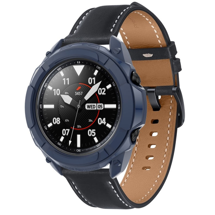 Samsung Galaxy Watch 3 (45mm) Beskyttende Silikone Bumper  - Blå#serie_4