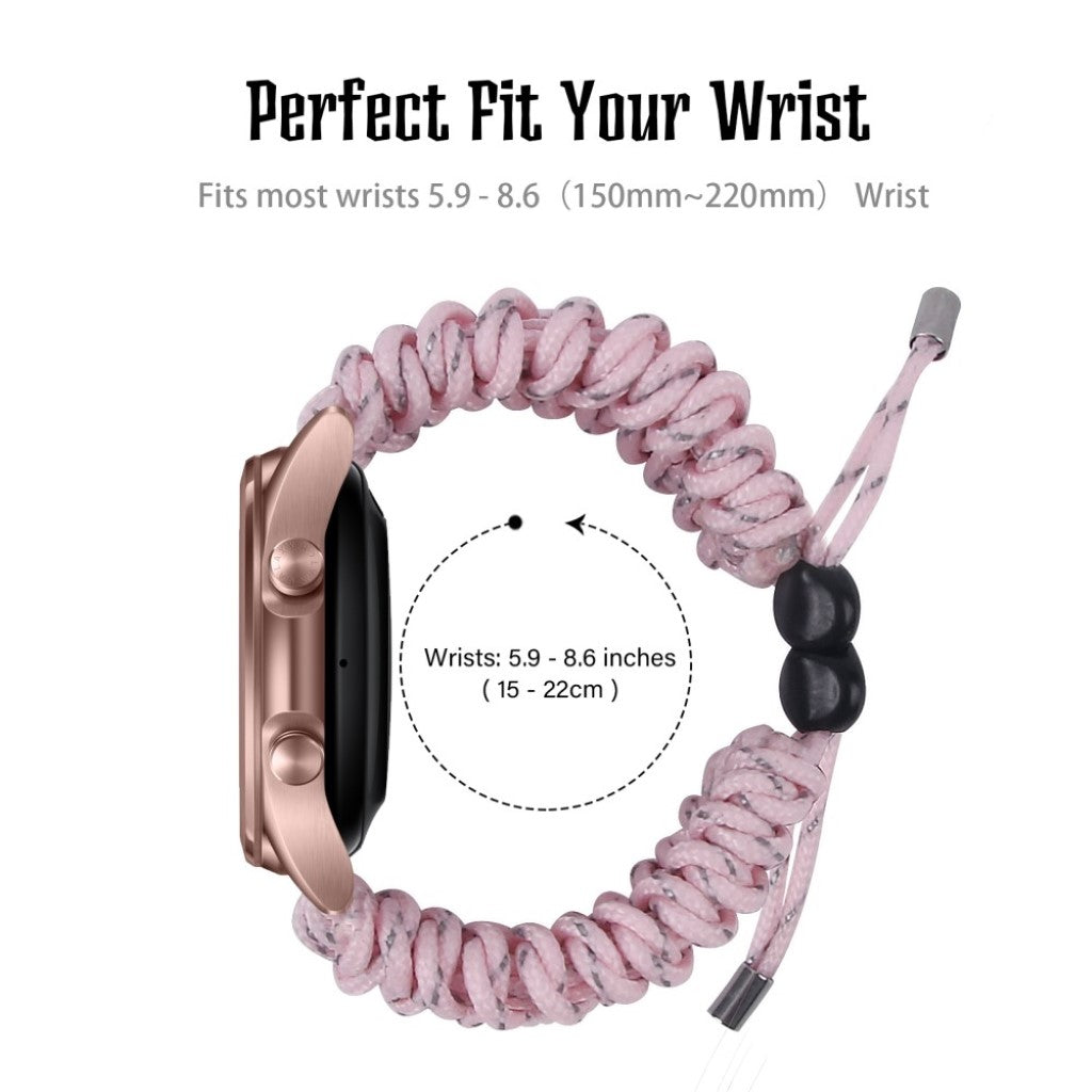 Mega komfortabel Samsung Galaxy Watch 3 (45mm) Nylon Rem - Pink#serie_4