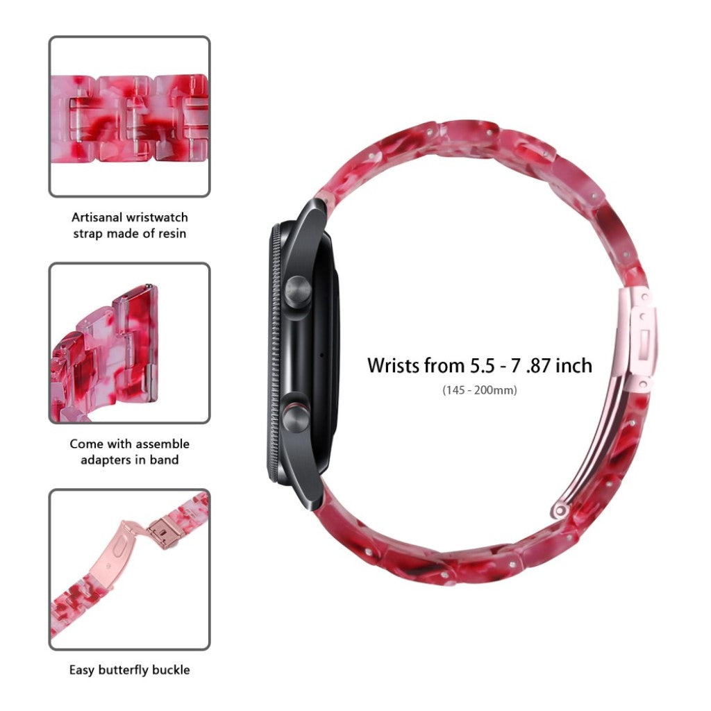 Helt vildt nydelig Samsung Galaxy Watch 3 (45mm)  Rem - Rød#serie_10
