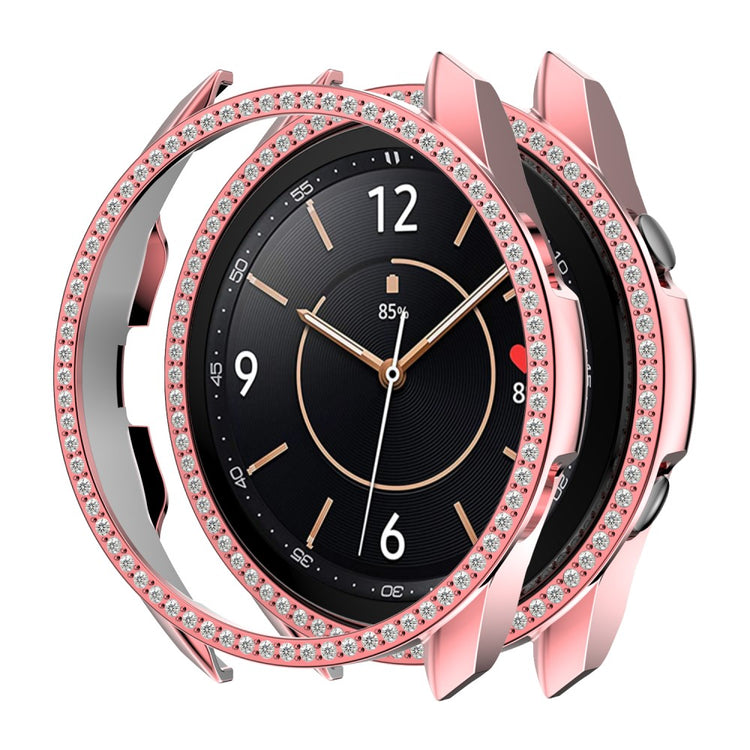 Samsung Galaxy Watch 3 (45mm)  Plastik og Rhinsten Bumper  - Pink#serie_1