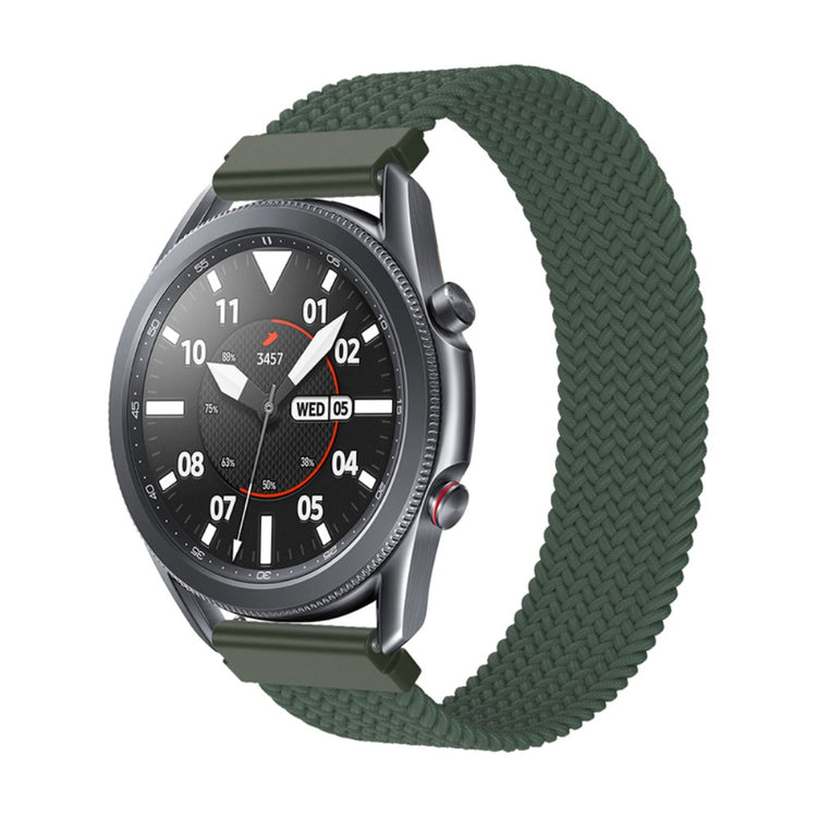Helt vildt cool Samsung Galaxy Watch 3 (45mm) Stof Urrem - Grøn#serie_5