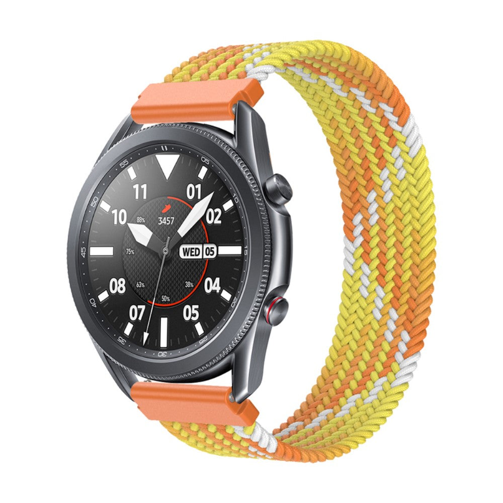 Vildt fint Samsung Galaxy Watch 3 (45mm) Nylon Rem - Størrelse: M - Orange#serie_9