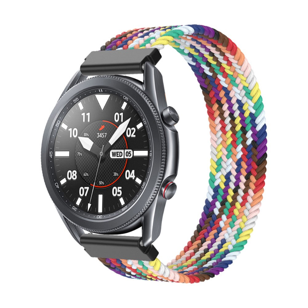 Fed Samsung Galaxy Watch 3 (45mm) Nylon Rem - Størrelse: M - Flerfarvet#serie_16