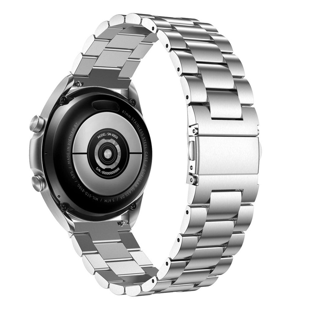 Mega fint Samsung Galaxy Watch 3 (41mm) Metal Rem - Sølv#serie_9