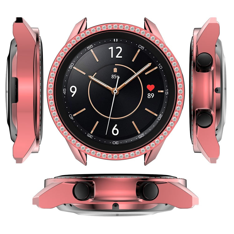 Samsung Galaxy Watch 3 (41mm)  Plastik og Rhinsten Bumper  - Pink#serie_2