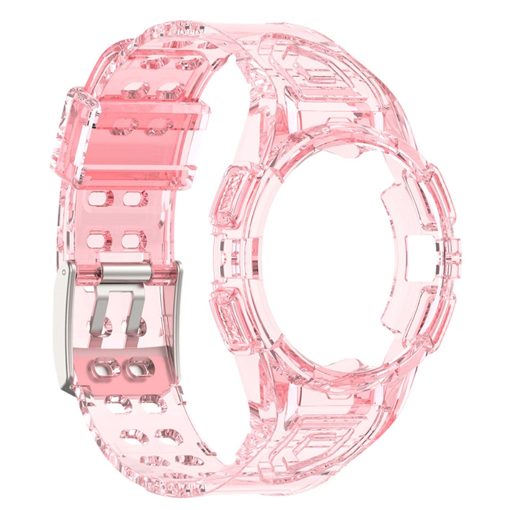 Super hårdfør Samsung Galaxy Watch 4 (40mm) Silikone Rem - Pink#serie_10