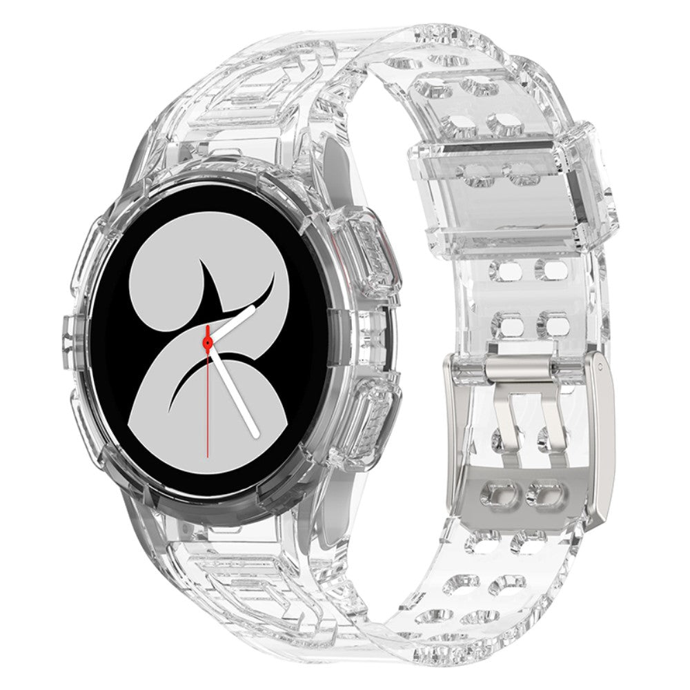 Solid Samsung Galaxy Watch 4 (40mm) Silikone Urrem - Sølv#serie_8