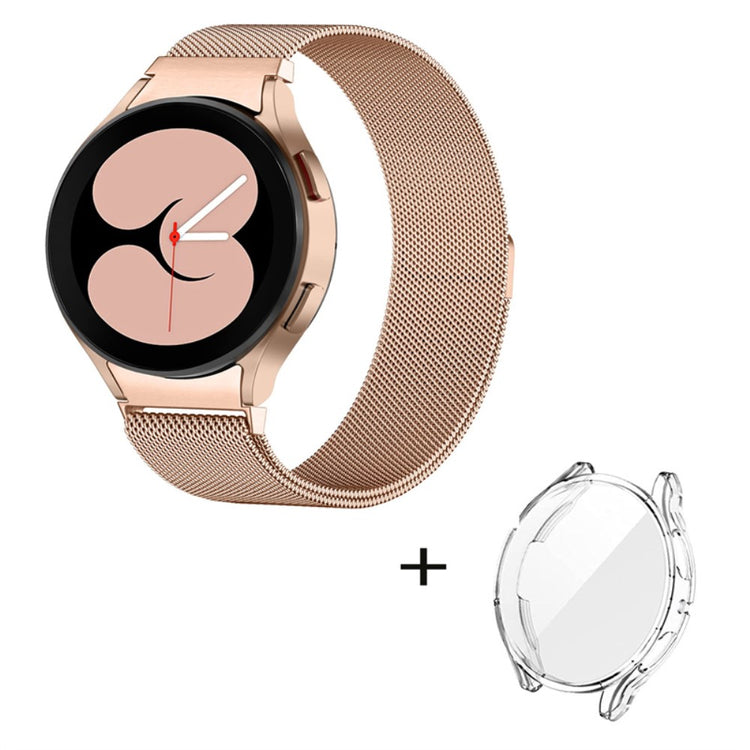 Samsung Galaxy Watch 5 (40mm) Metal Rem med Cover - Pink#serie_5