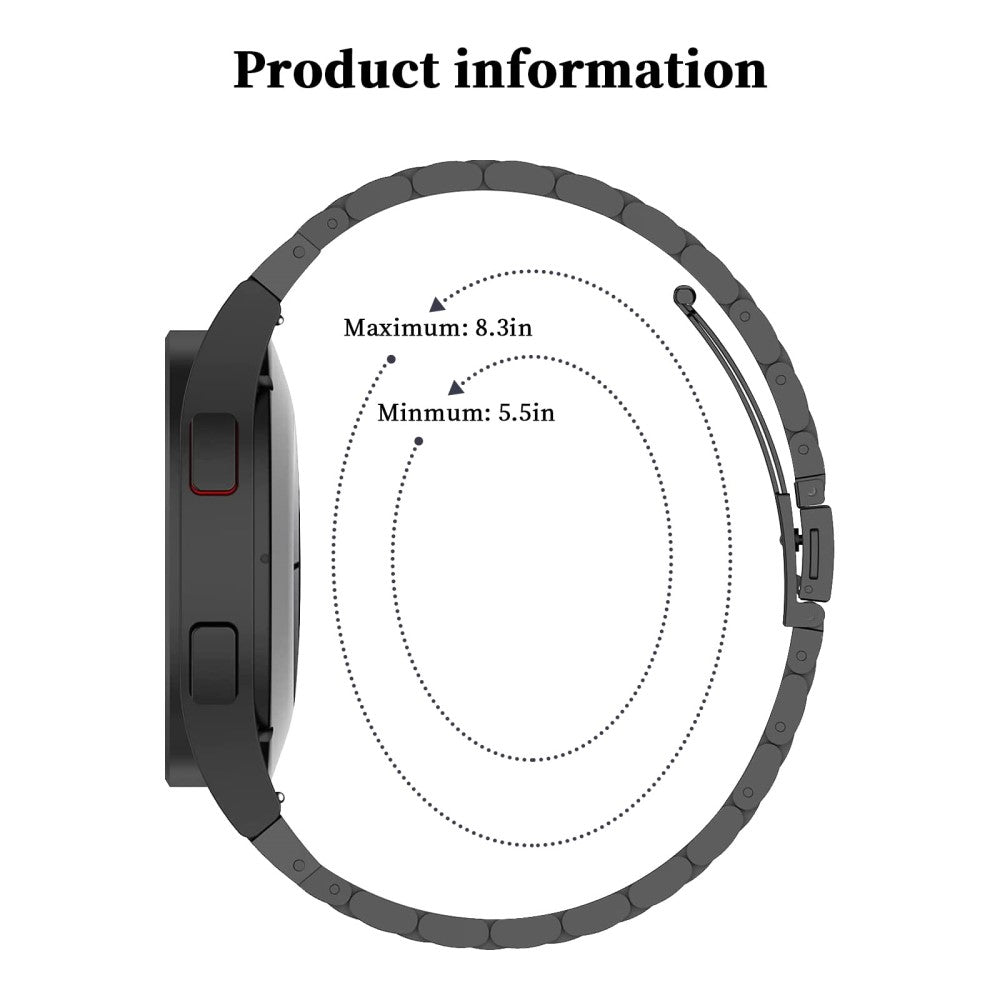 Helt vildt fantastisk Universal Samsung Metal Rem - Sort#serie_1