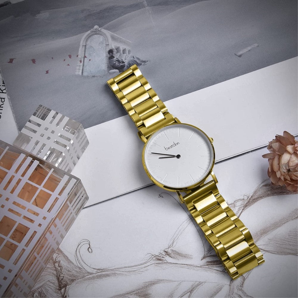 Helt vildt fantastisk Universal Samsung Metal Rem - Guld#serie_2