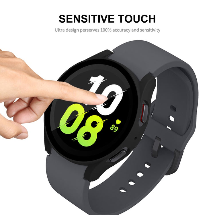 Flot Samsung Galaxy Watch 5 (44mm) Cover med Skærmbeskytter i Plastik og Hærdet Glas - Grøn#serie_5