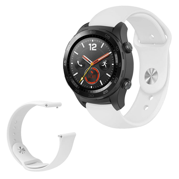 Godt Huawei Watch GT / Huawei Watch Magic Silikone Rem - Hvid#serie_2