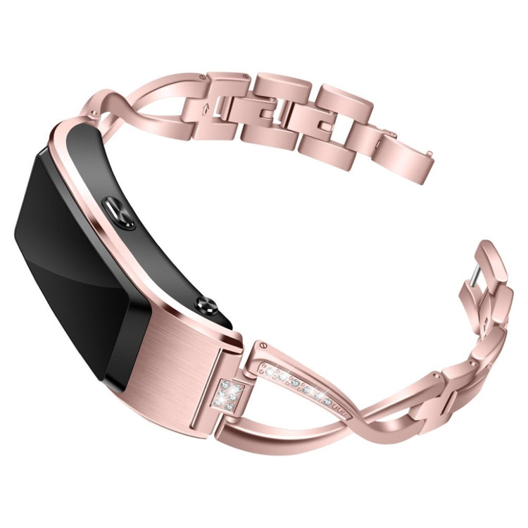 Mega komfortabel Huawei TalkBand B5 Metal og Rhinsten Rem - Pink#serie_3