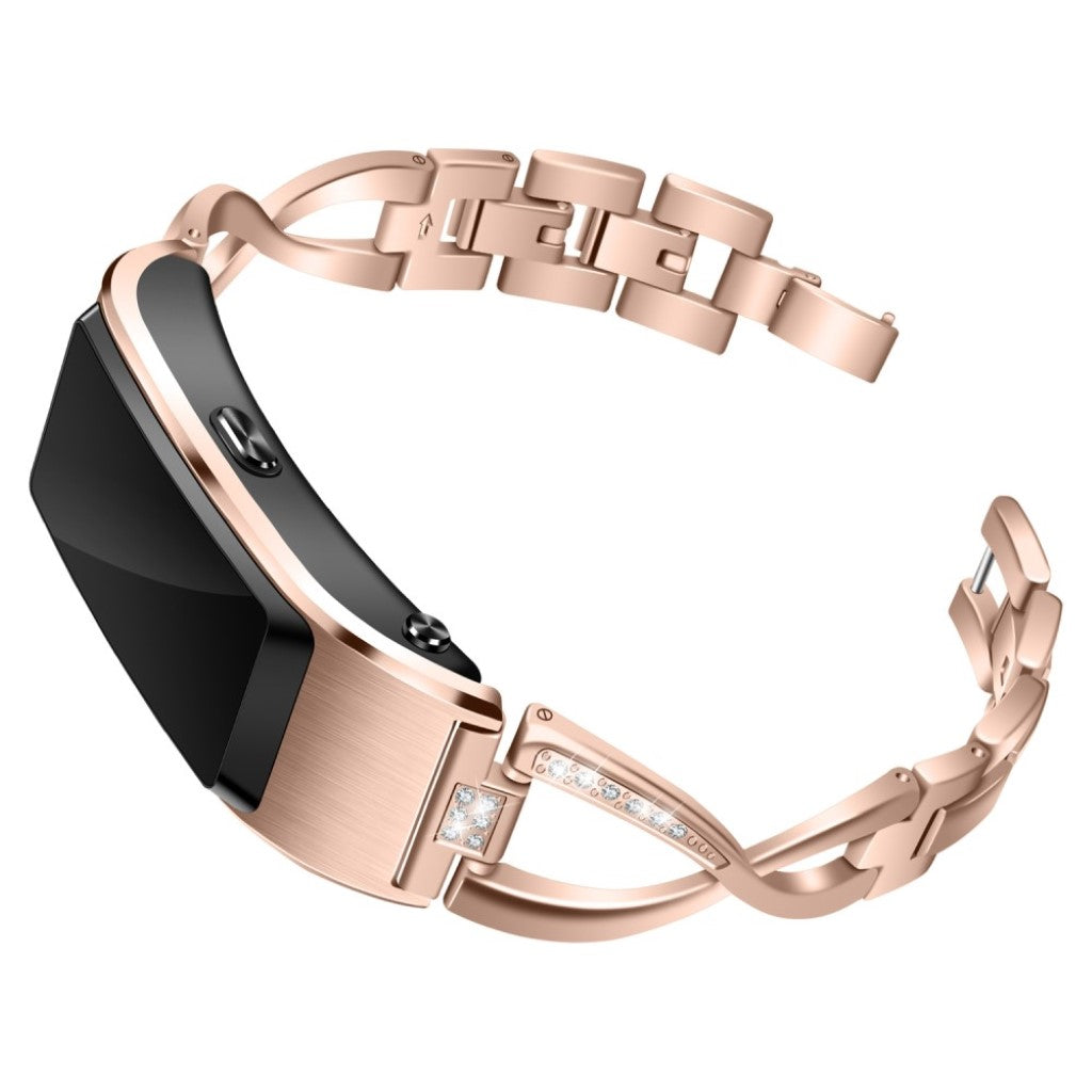 Mega komfortabel Huawei TalkBand B5 Metal og Rhinsten Rem - Pink#serie_4