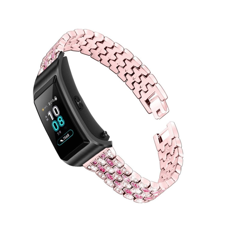 Rigtigt hårdfør Huawei TalkBand B5 Metal og Rhinsten Rem - Pink#serie_3