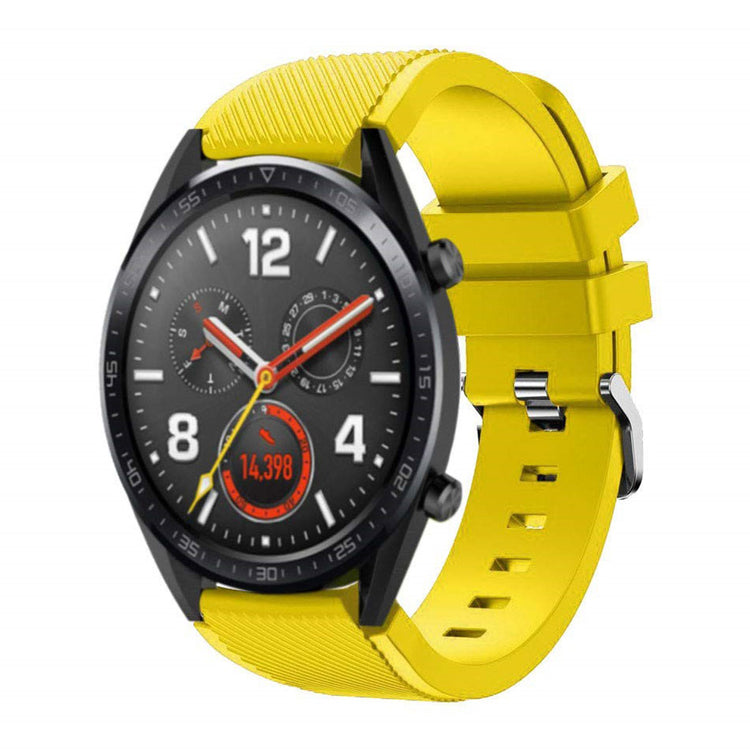 Vildt nydelig Huawei Watch GT Silikone Rem - Gul#serie_5