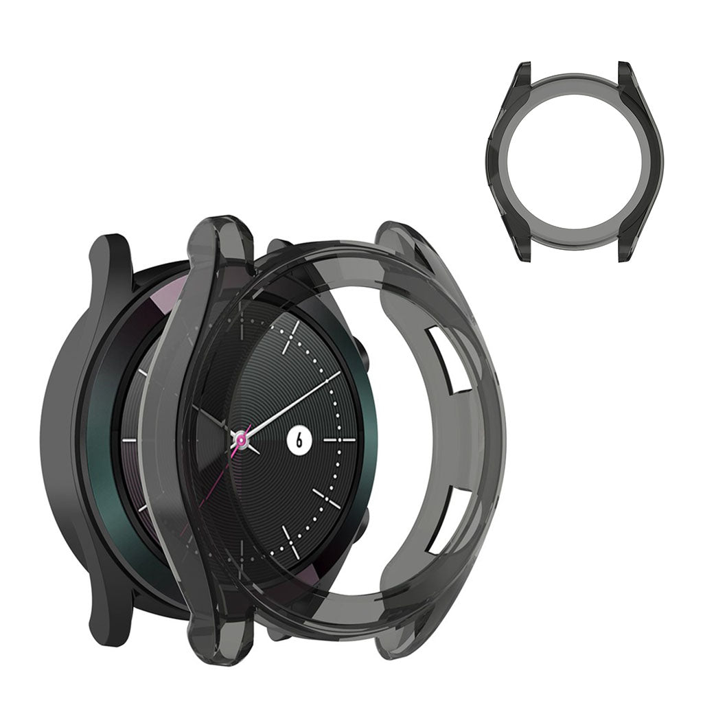 Huawei Watch GT 2 42mm Gennemsigtig Silikone Bumper  - Sølv#serie_2