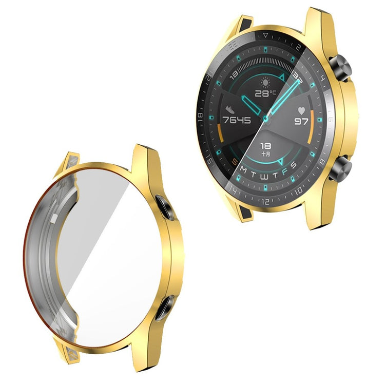 Mega Fed Huawei Watch GT 2 46mm Silikone Cover - Guld#serie_6