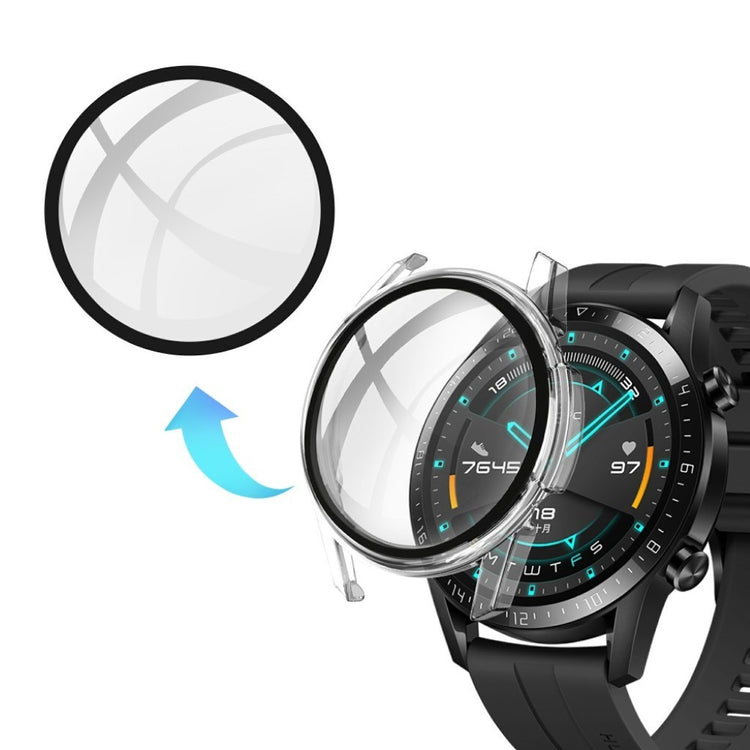 Super Fint Huawei Watch GT 2 46mm Plastik Cover - Gennemsigtig#serie_9