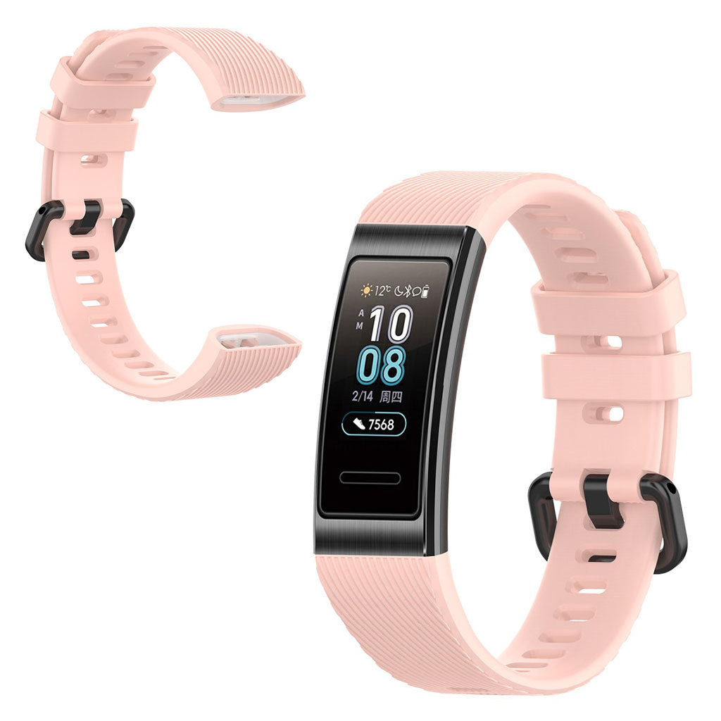 Helt vildt cool Huawei Band 4 Pro Silikone Rem - Pink#serie_3