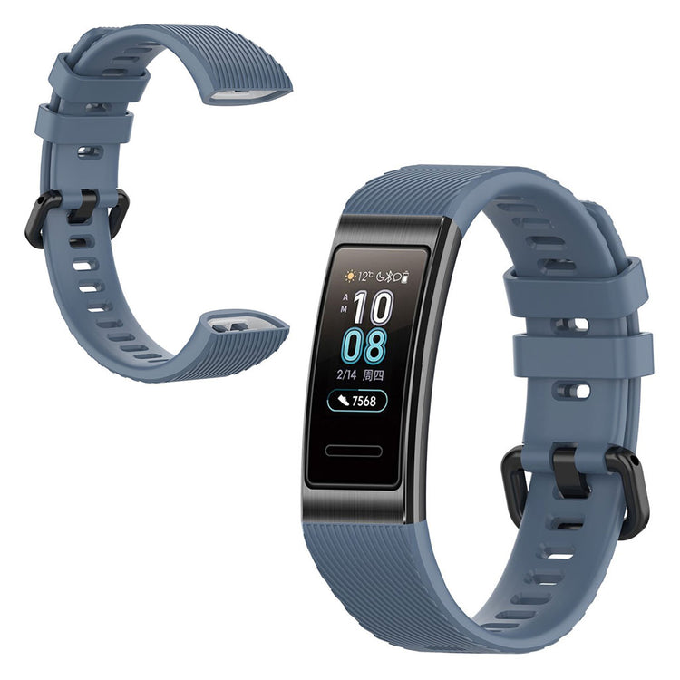 Helt vildt cool Huawei Band 4 Pro Silikone Rem - Blå#serie_5