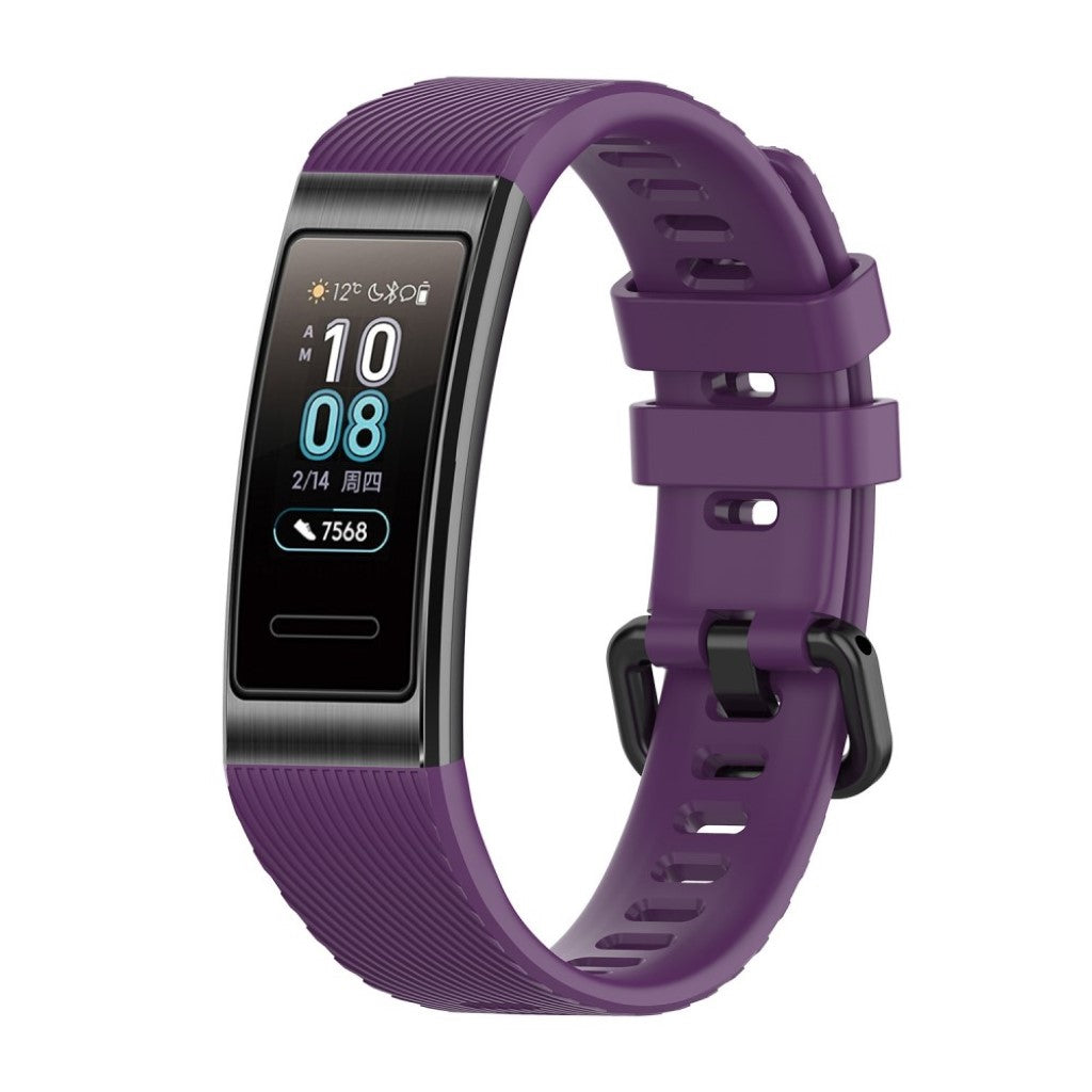 Helt vildt cool Huawei Band 4 Pro Silikone Rem - Lilla#serie_7