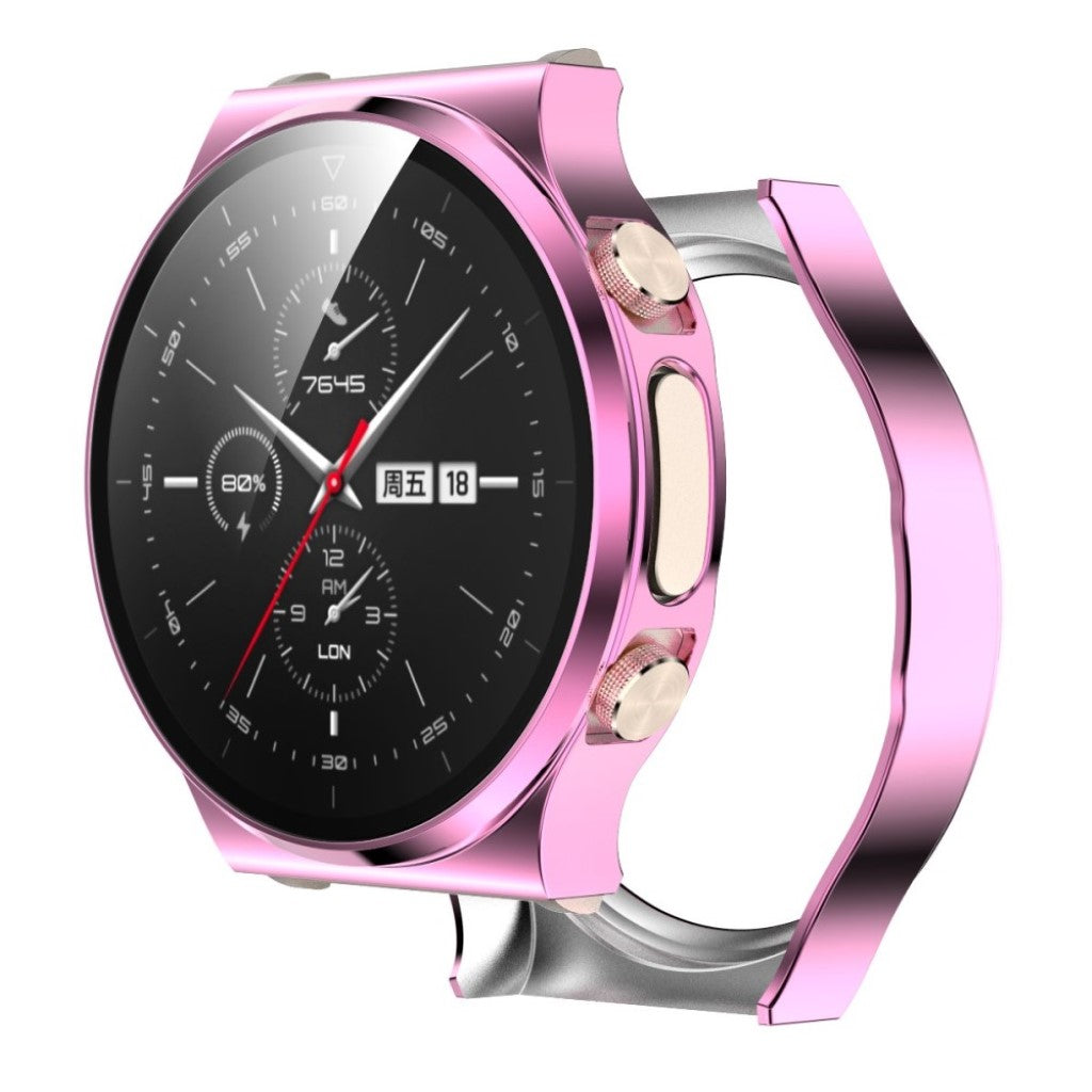 Fint Huawei Watch GT 2 Pro Plastik og Glas Cover - Pink#serie_1