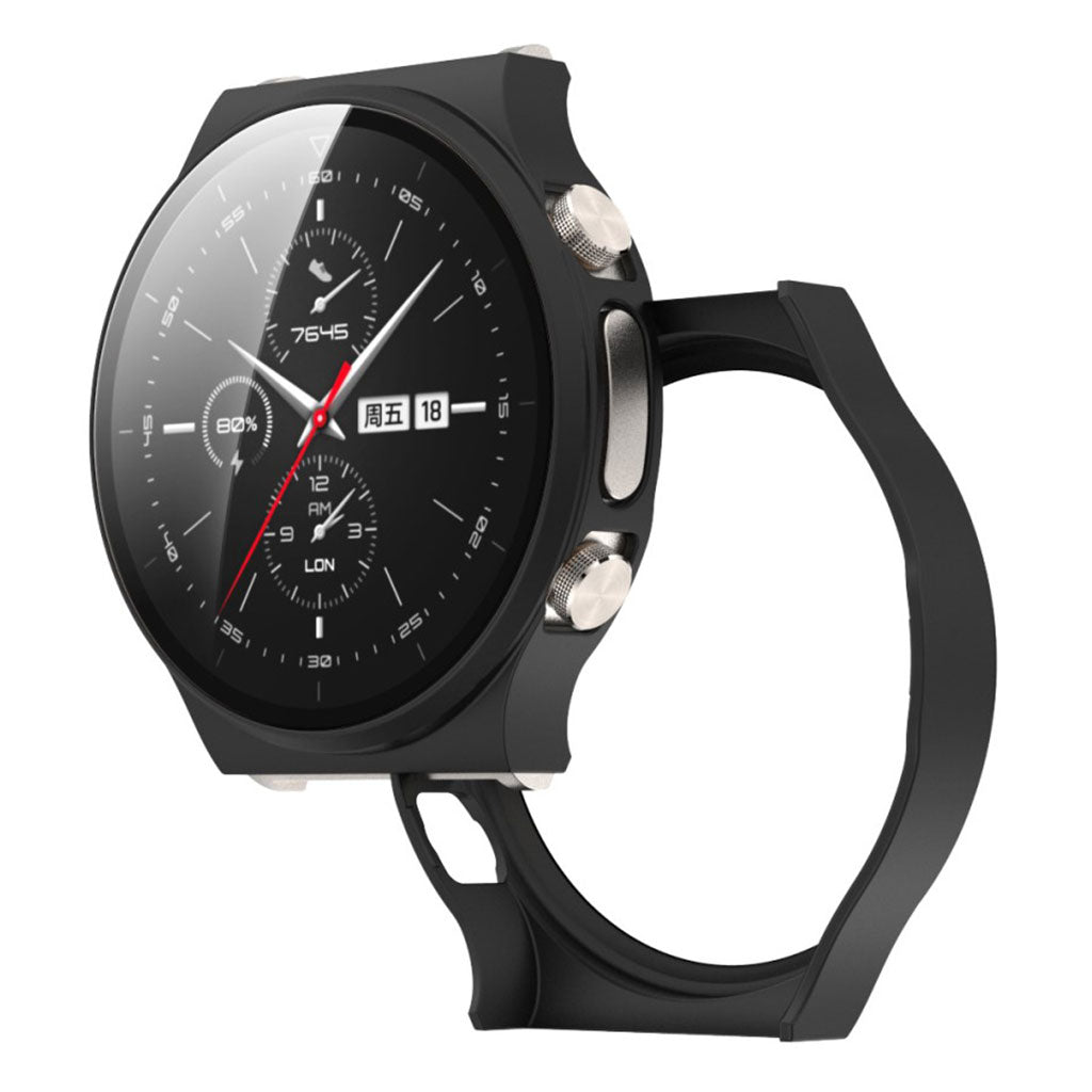 Godt Huawei Watch GT 2 Pro Plastik og Glas Cover - Sort#serie_4