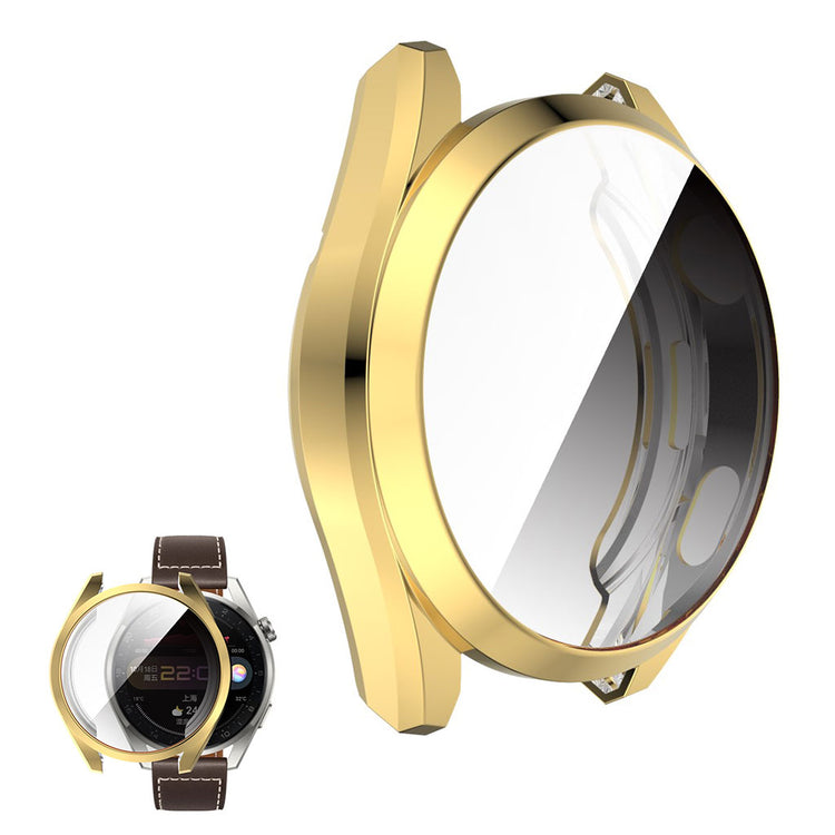 Super Fed Huawei Watch 3 Pro Silikone Cover - Guld#serie_6