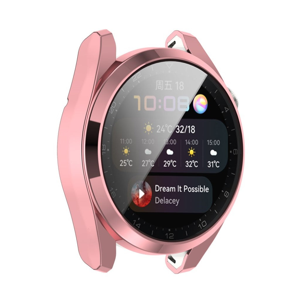 Super Fint Huawei Watch 3 Pro Silikone Cover - Pink#serie_6