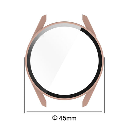 Fed Huawei Watch GT 3 (42mm) Cover med Skærmbeskytter i Plastik og Hærdet Glas - Blå#serie_3
