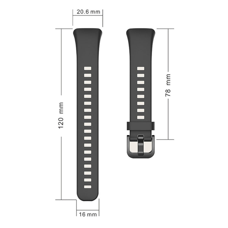 Super sejt Huawei Band 6 Silikone Urrem - Sort#serie_1