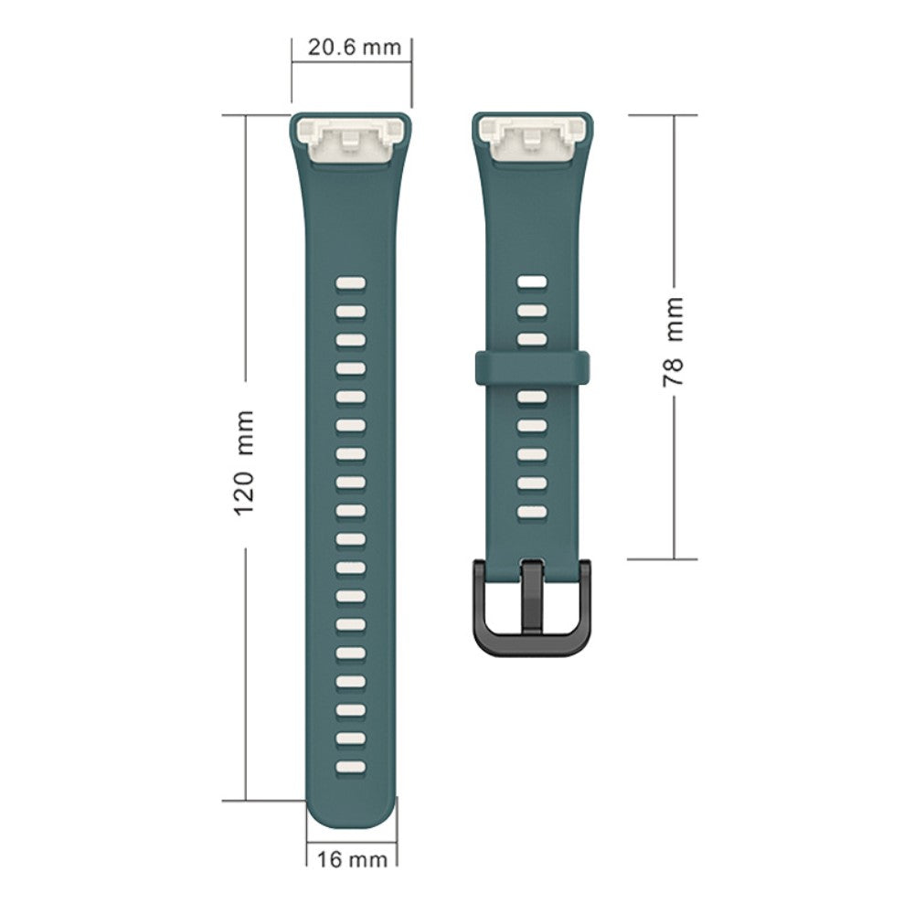 Super sejt Huawei Band 6 Silikone Urrem - Grøn#serie_13