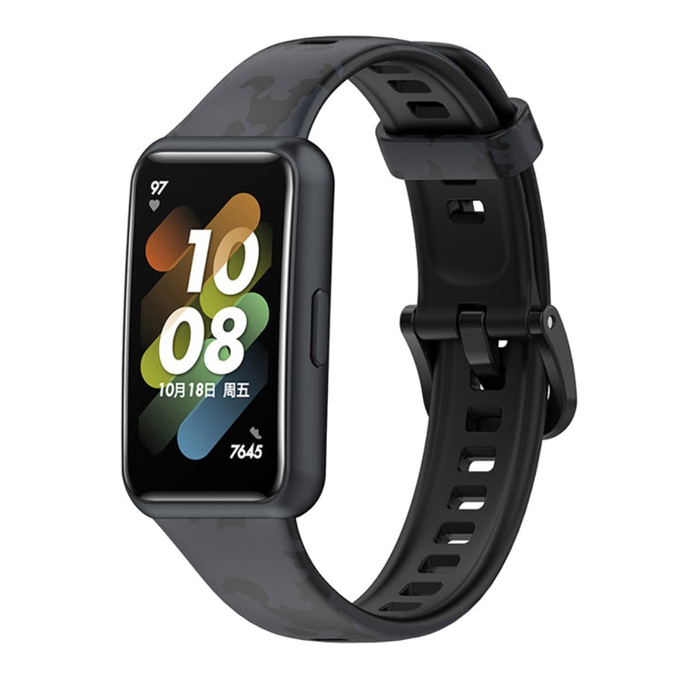 Flot Huawei Band 7 Silikone Rem - Sølv#serie_5