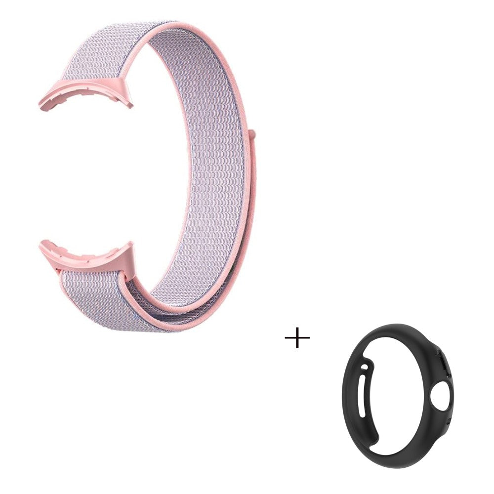 Smuk Google Pixel Watch Plastik og Nylon Rem - Pink#serie_3