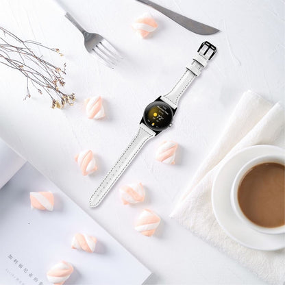 Meget fantastisk Google Pixel Watch Ægte læder Rem - Hvid#serie_1