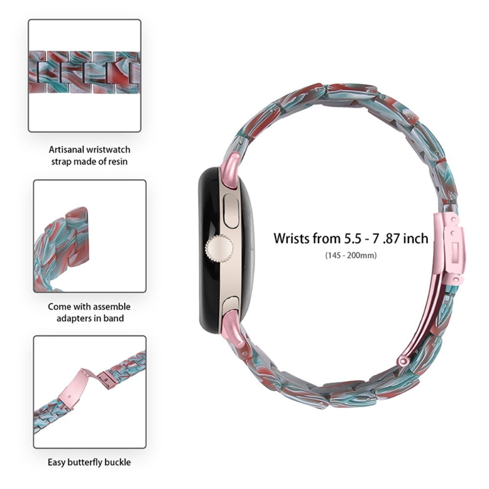 Super pænt Google Pixel Watch Plastik Rem - Pink#serie_10