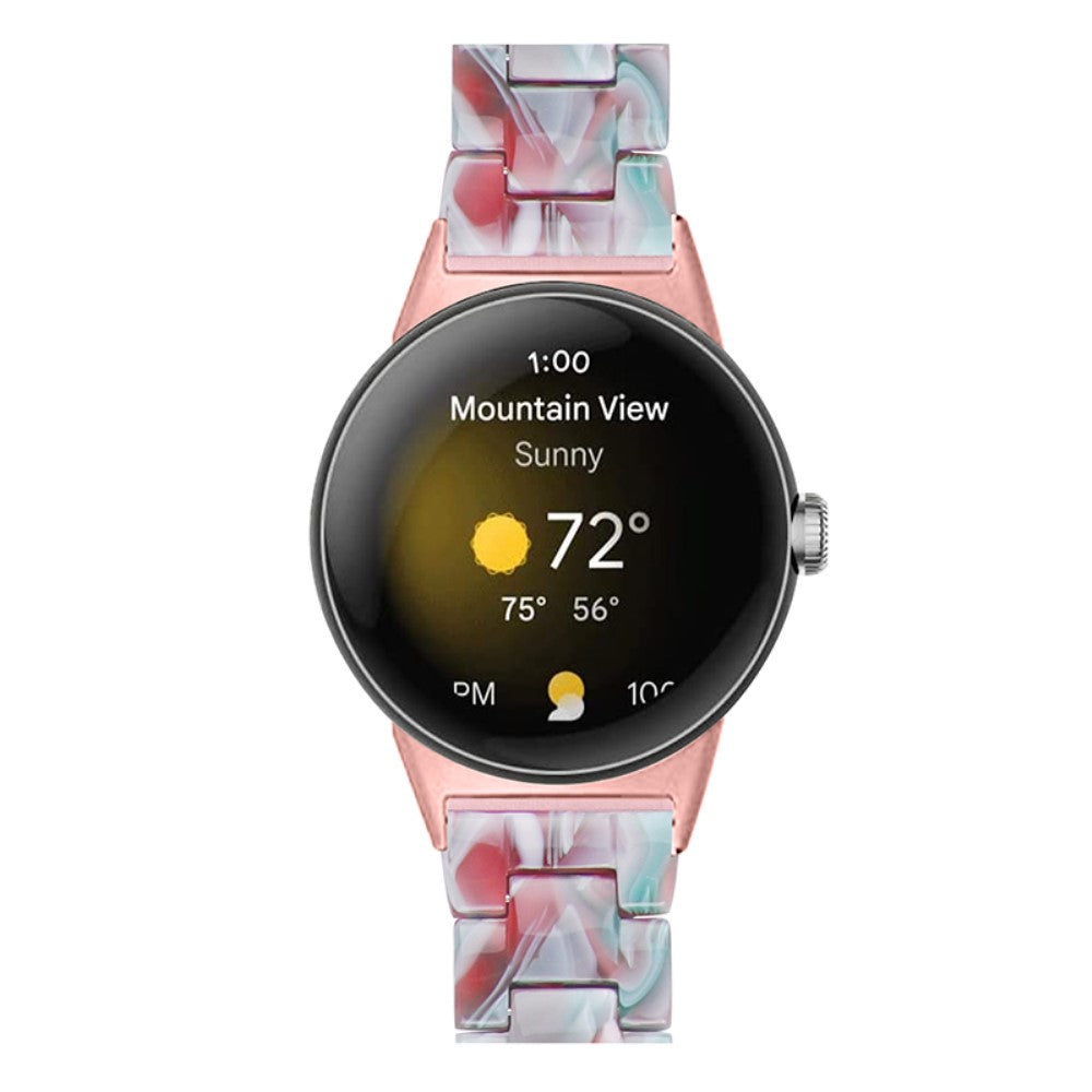 Super pænt Google Pixel Watch Plastik Rem - Pink#serie_10