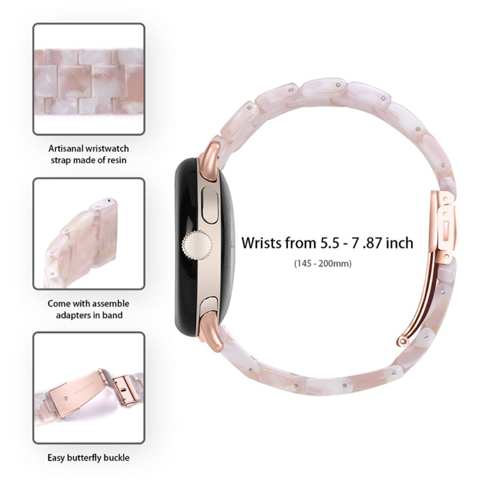 Super pænt Google Pixel Watch Plastik Rem - Pink#serie_12