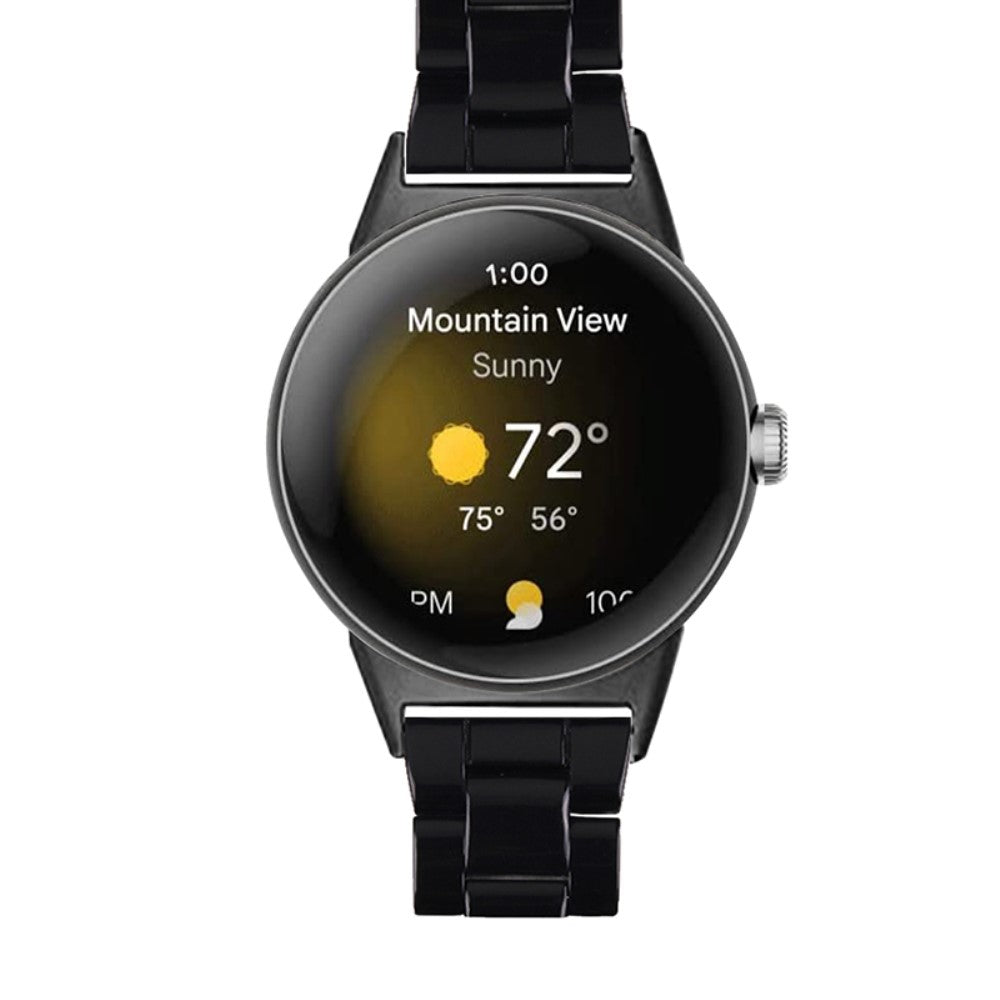 Super pænt Google Pixel Watch Plastik Rem - Sort#serie_18