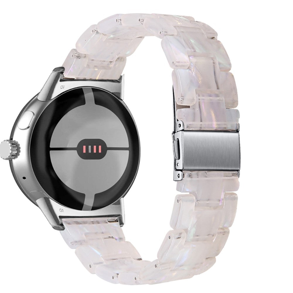 Super pænt Google Pixel Watch Plastik Rem - Hvid#serie_3