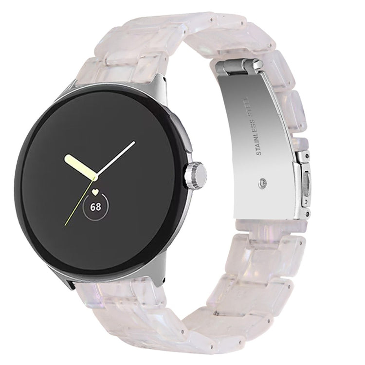 Super pænt Google Pixel Watch Plastik Rem - Hvid#serie_3