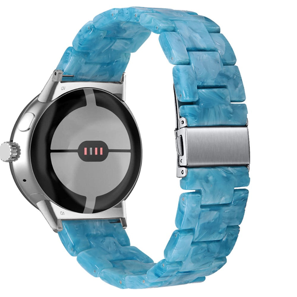 Super pænt Google Pixel Watch Plastik Rem - Blå#serie_8