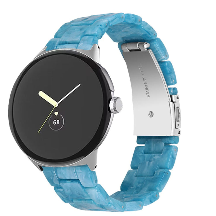 Super pænt Google Pixel Watch Plastik Rem - Blå#serie_8