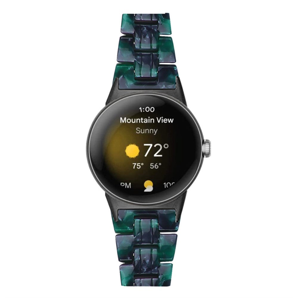 Vildt rart Google Pixel Watch Plastik Rem - Grøn#serie_9