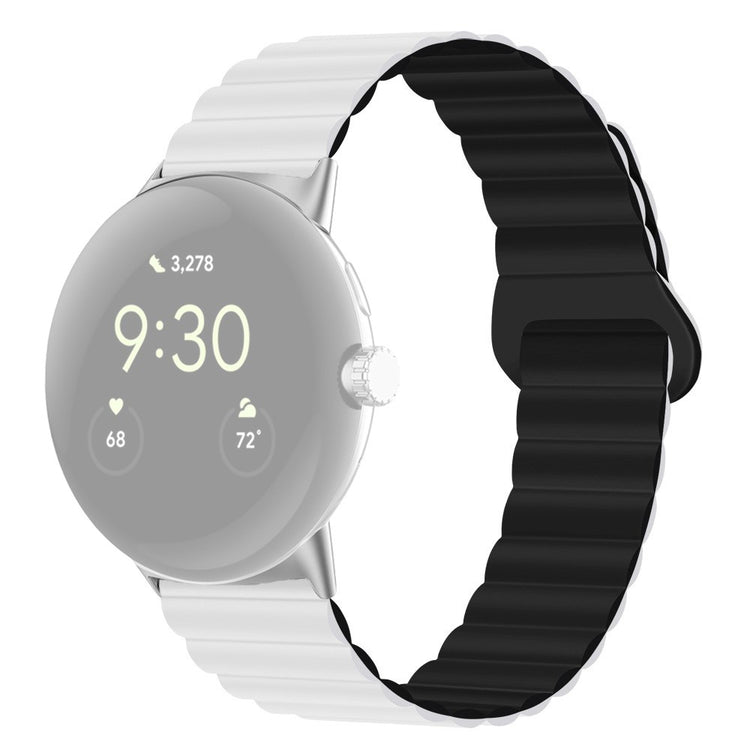 Pænt Google Pixel Watch Silikone Rem - Hvid#serie_2