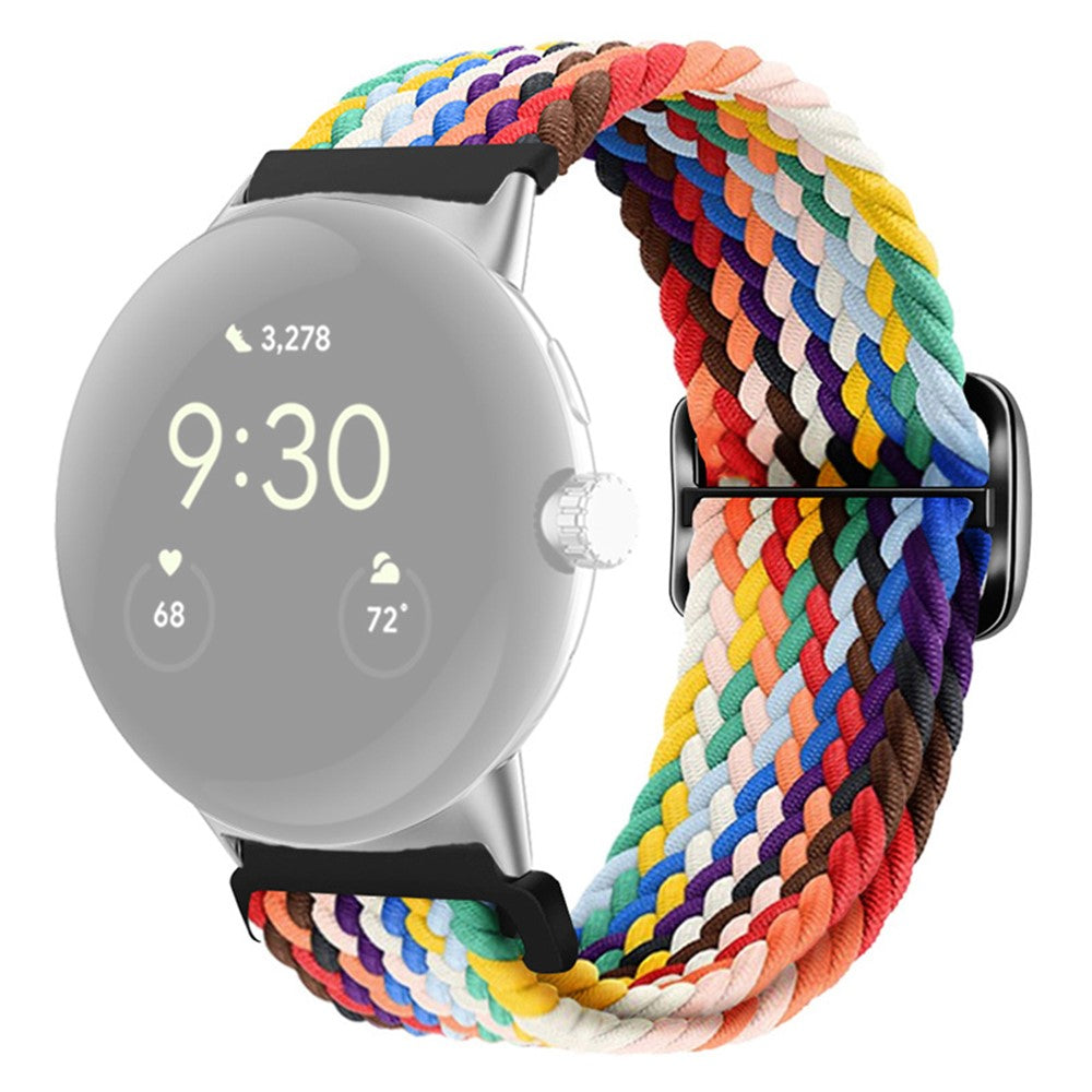 Mega smuk Google Pixel Watch Nylon Rem - Flerfarvet#serie_1