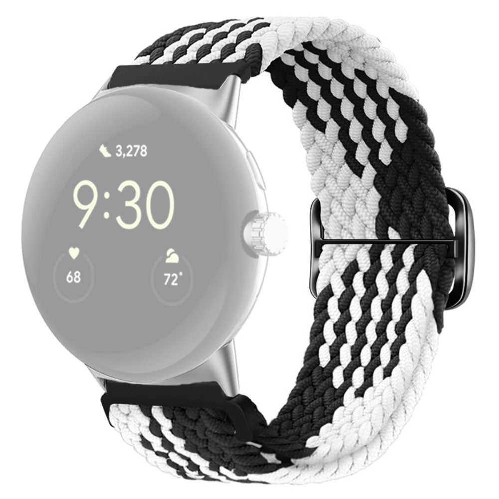 Mega smuk Google Pixel Watch Nylon Rem - Sort#serie_12