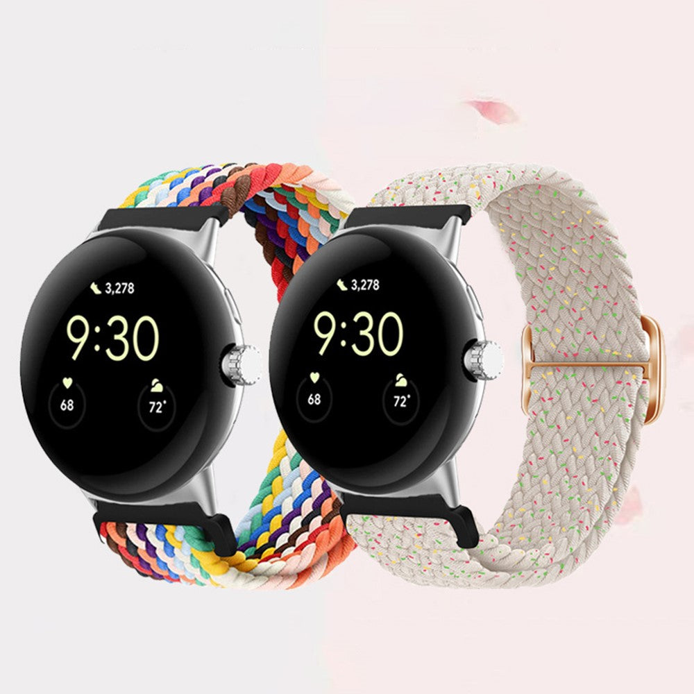 Mega smuk Google Pixel Watch Nylon Rem - Grøn#serie_19