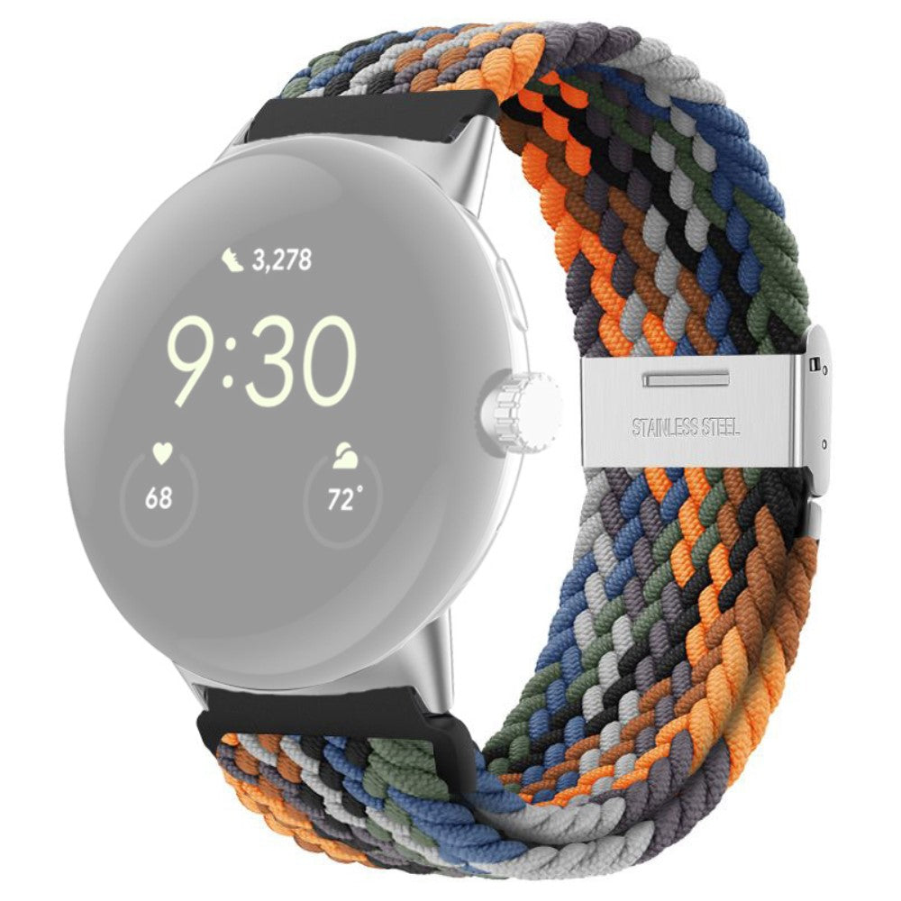 Vildt cool Google Pixel Watch Nylon Rem - Flerfarvet#serie_2